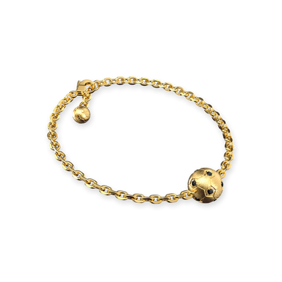 Braccialetto "The Soccer", Diamante Nero