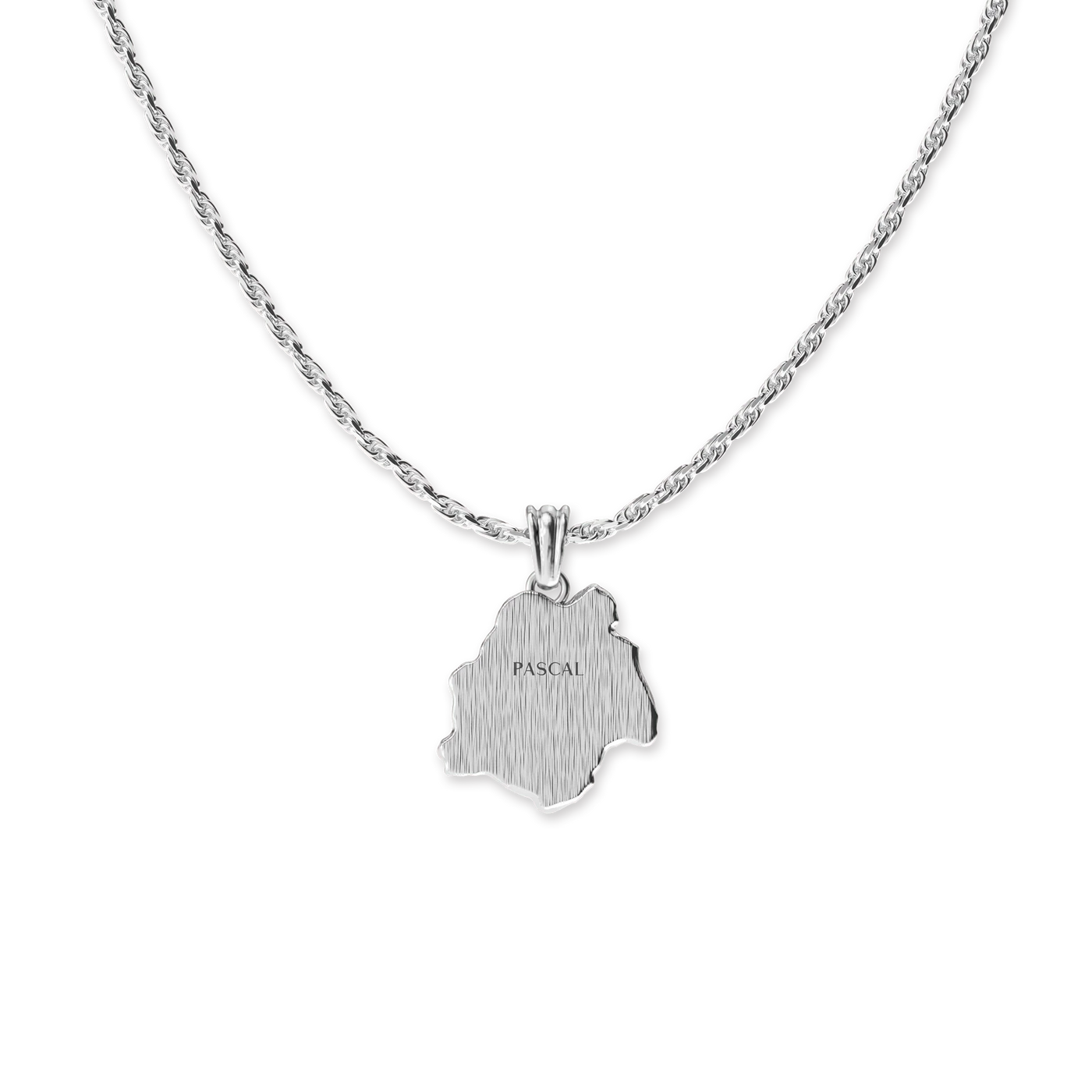 Colgante de estatua Medusa "Olympus", diamante blanco