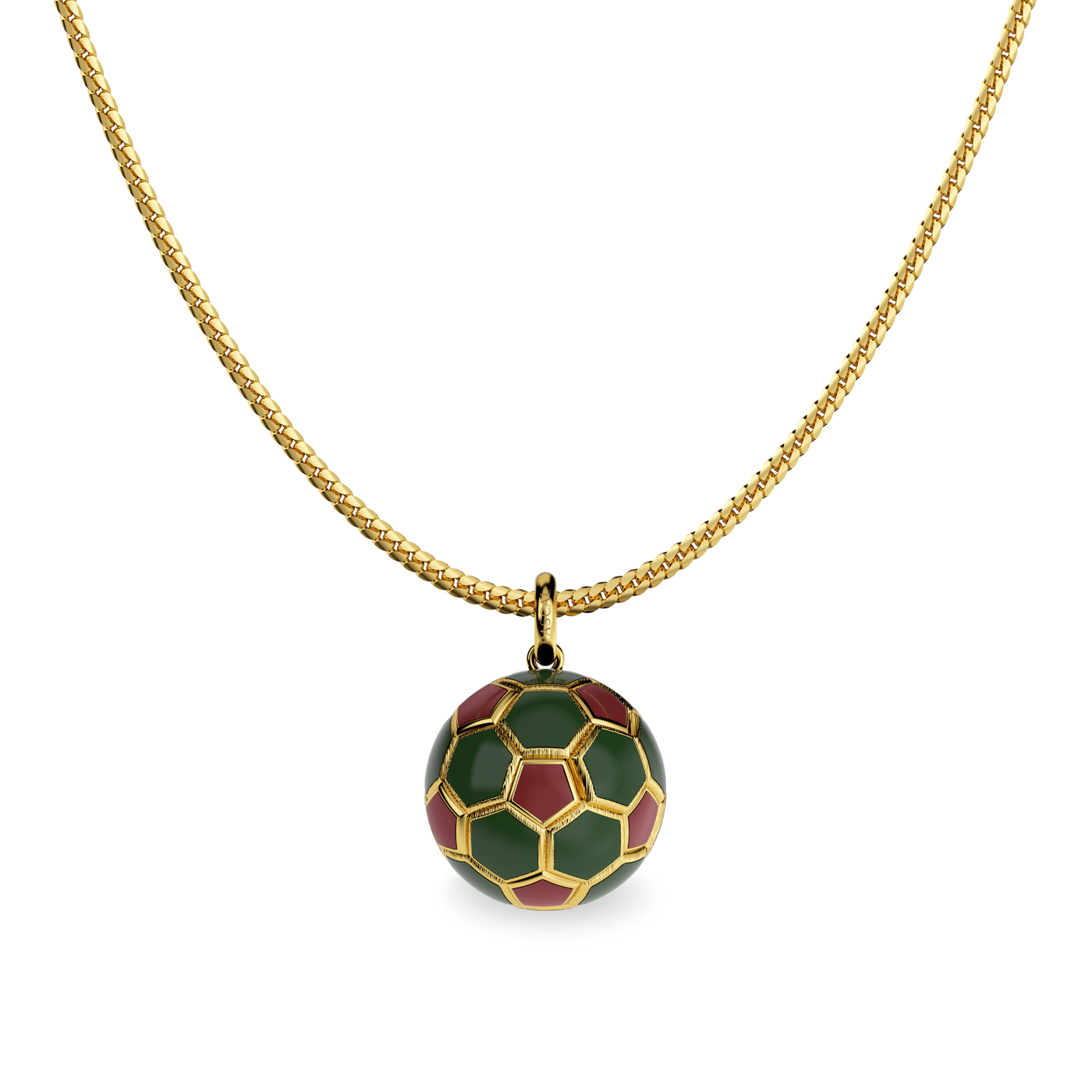 'The Soccer' Atlas Lions Pendant, Yellow Diamond