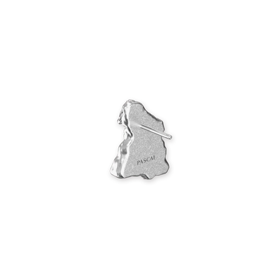 'Olympus' Apollo Statue Earrings, White Diamond