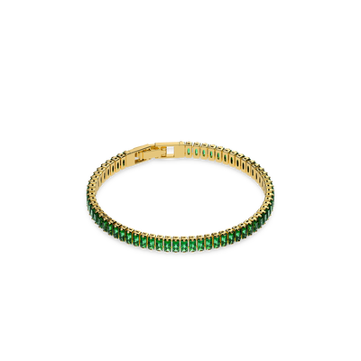 Pulsera de tenis con piedra preciosa de celosía