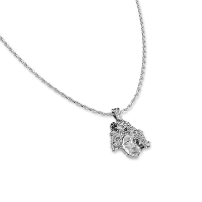 Ciondolo Statua Medusa "Olympus", Diamante Nero