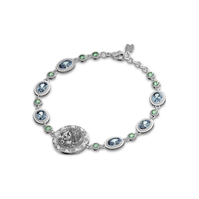 Bracciale con moneta 'The Great Civitas' Arethusa, diamante bianco