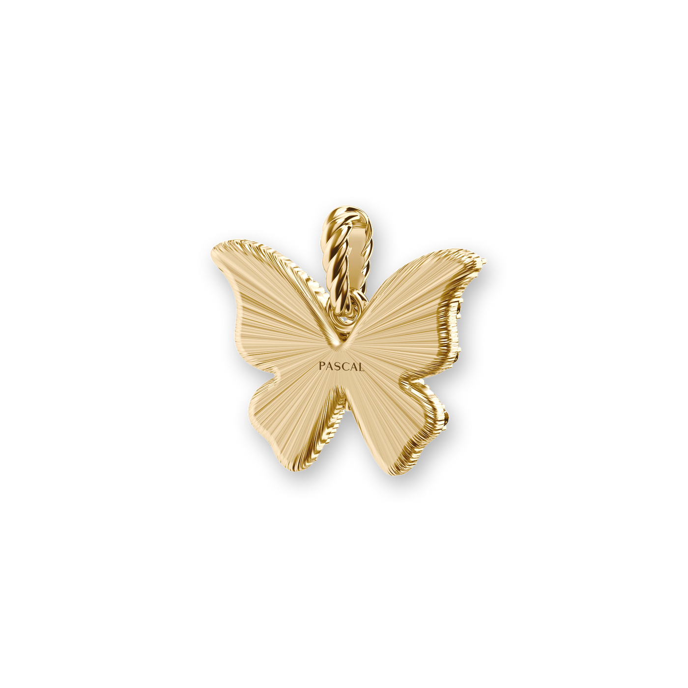 Collar "The Bonbon" Mariposa, Diamante Blanco