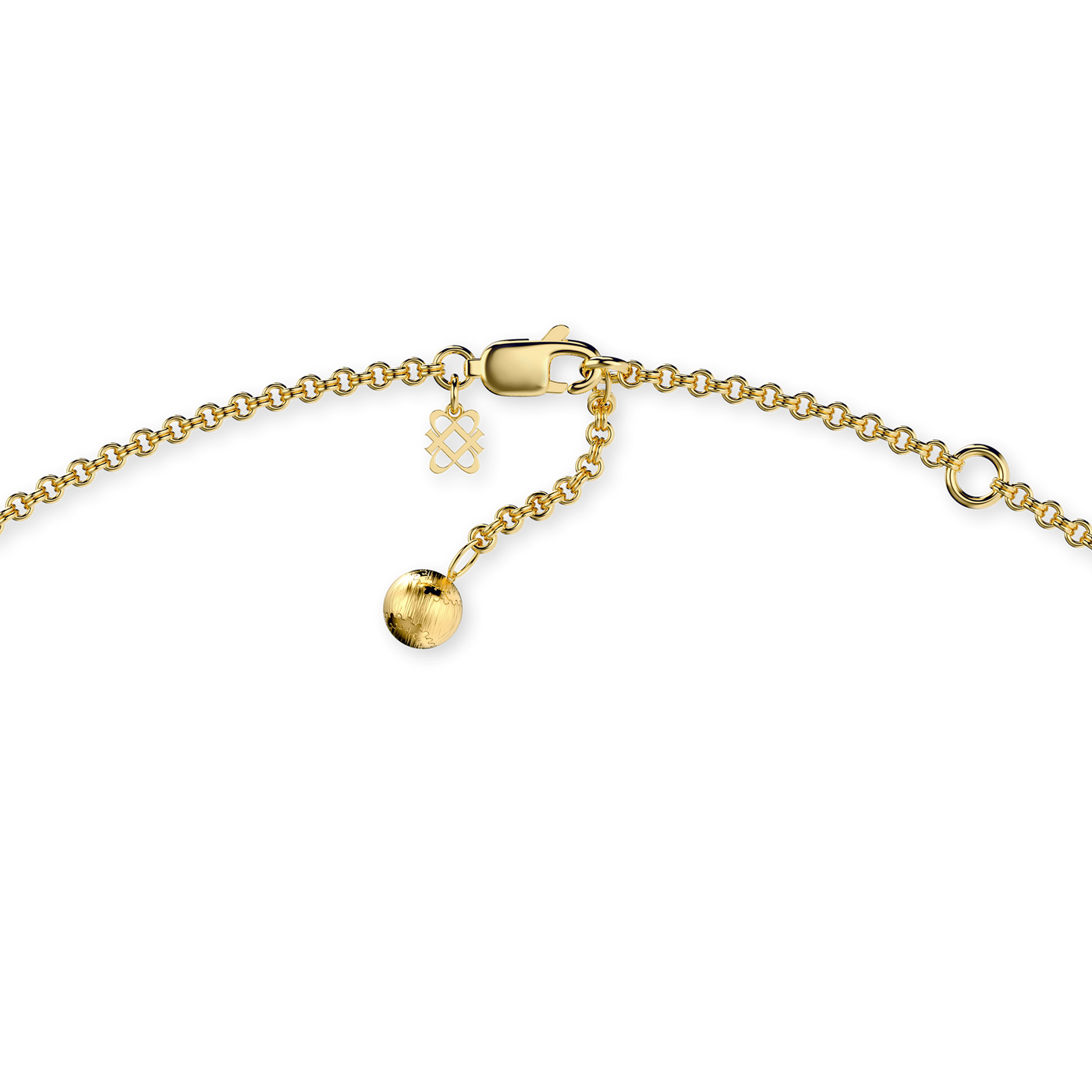 Collar de bola "The Baseball", pavé de diamantes blancos