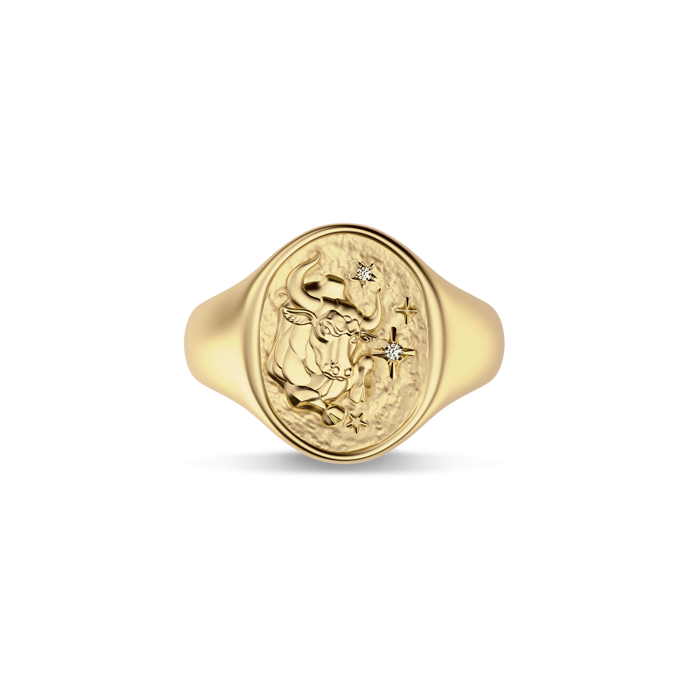 'Zodiac' Diamond Signet Ring, Taurus