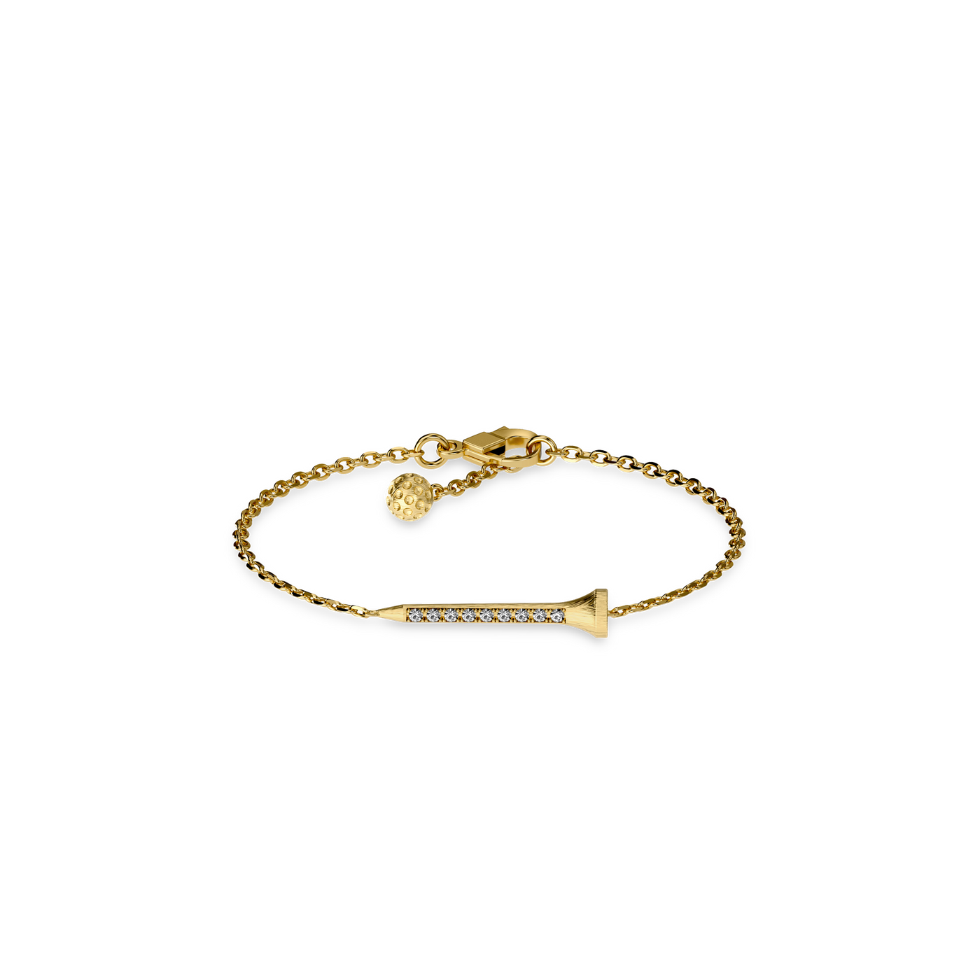 Pulsera "The Golf" con perlas, diamante blanco