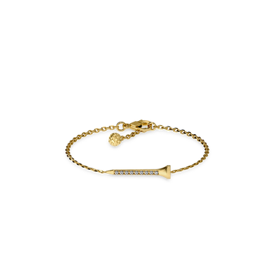 Pulsera "The Golf" con perlas, diamante blanco