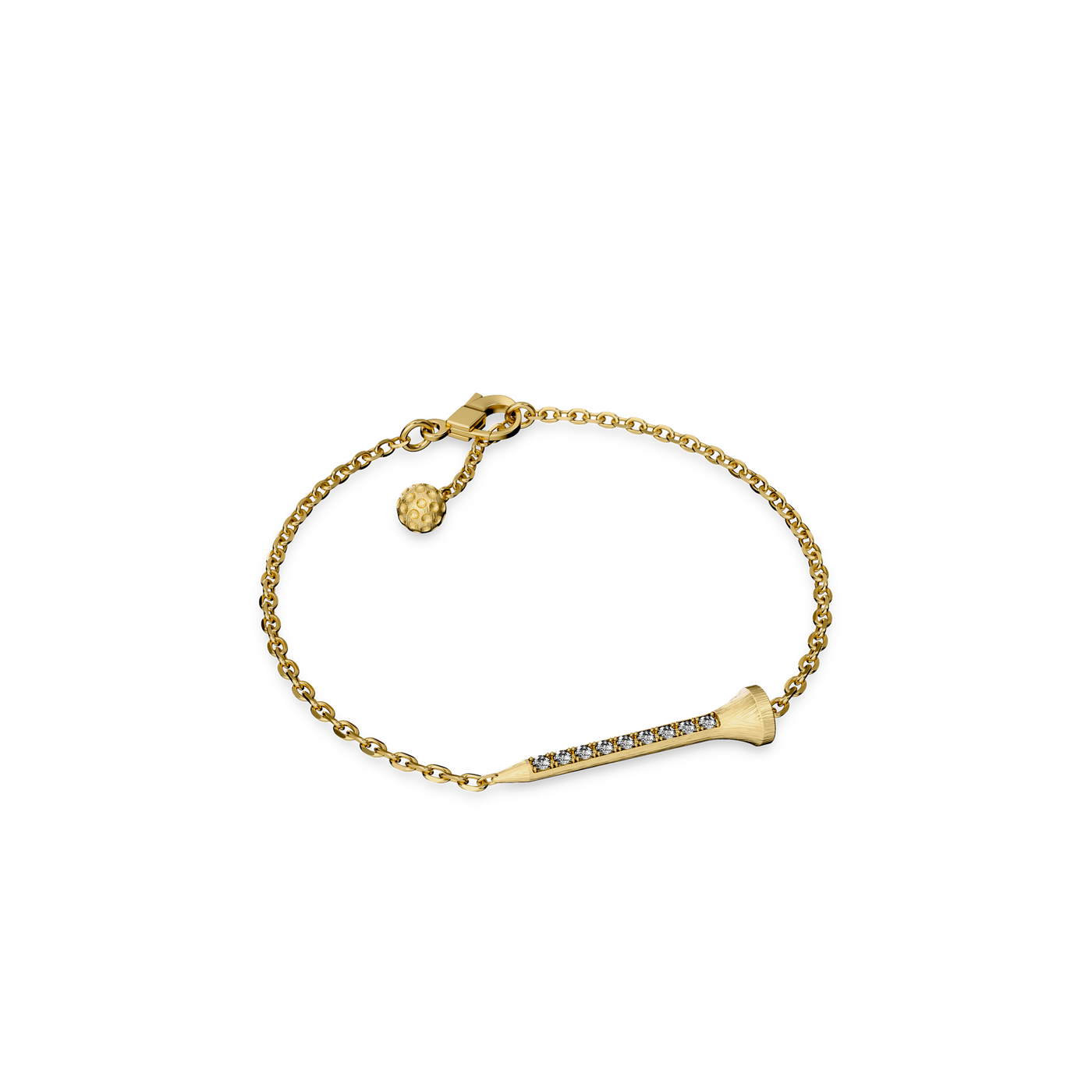 Pulsera "The Golf" con perlas, diamante blanco