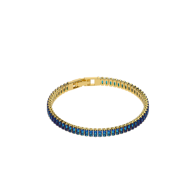 Pulsera de tenis con piedra preciosa de celosía