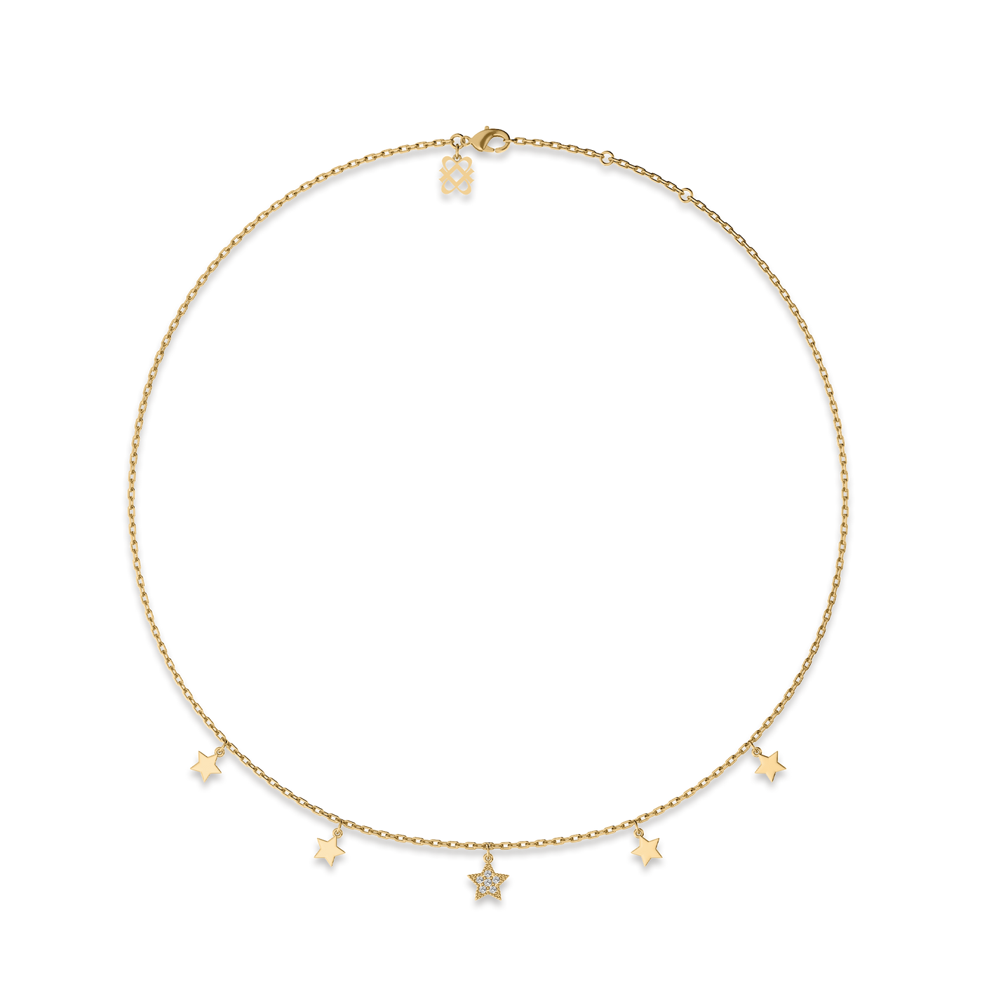 Beaded Star Diamond Choker