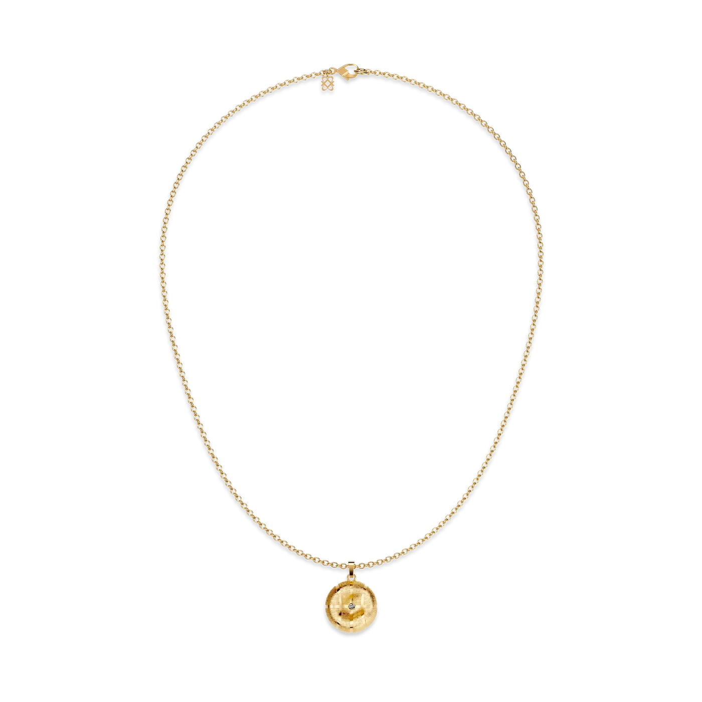 Ciondolo a forma di palla da basket che perde, diamante bianco