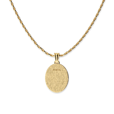 Ciondolo ovale 'Olympus' Athena, diamante bianco