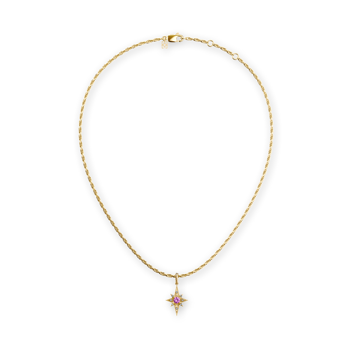 Collar "The Bonbon" Estrella, Diamante Blanco