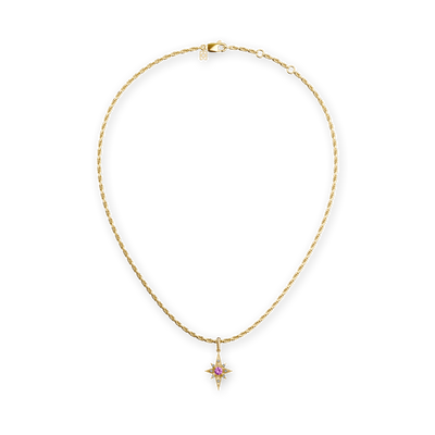 Collar "The Bonbon" Estrella, Diamante Blanco