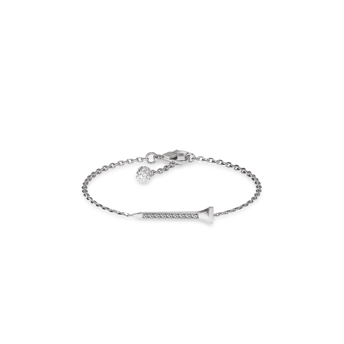 Pulsera "The Golf" con perlas, diamante blanco