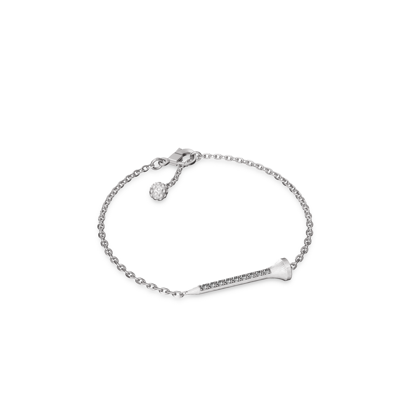 Pulsera "The Golf" con perlas, diamante blanco