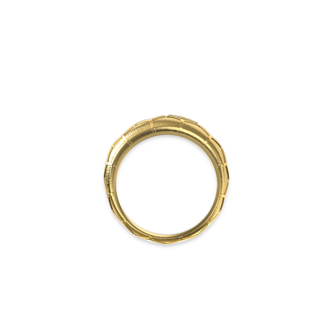 'The Soccer' Dome Ring, White Diamond