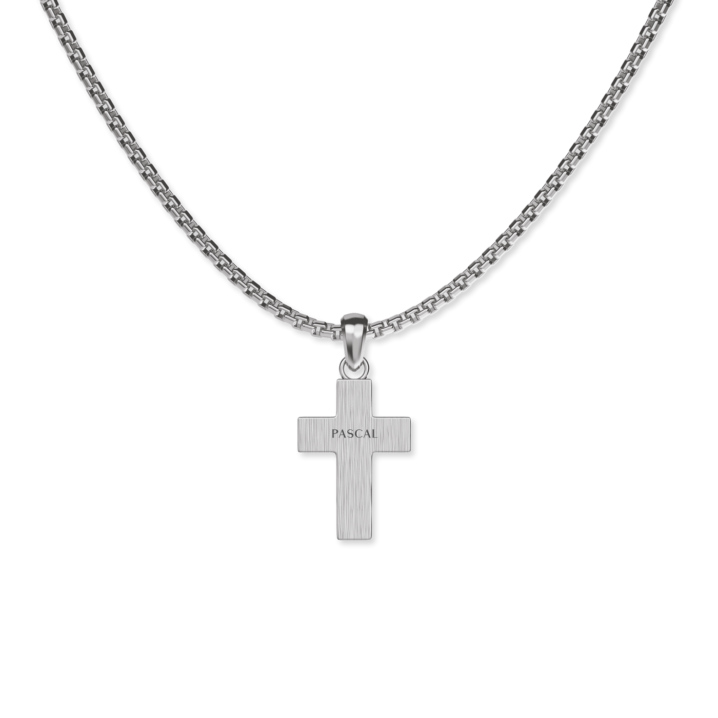 Ciondolo Croce Deco, Pavé di Diamanti Bianchi