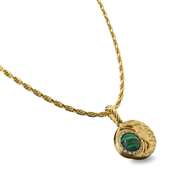 Ciondolo "The Spiritual" Luna, Alonea di Diamanti Bianchi