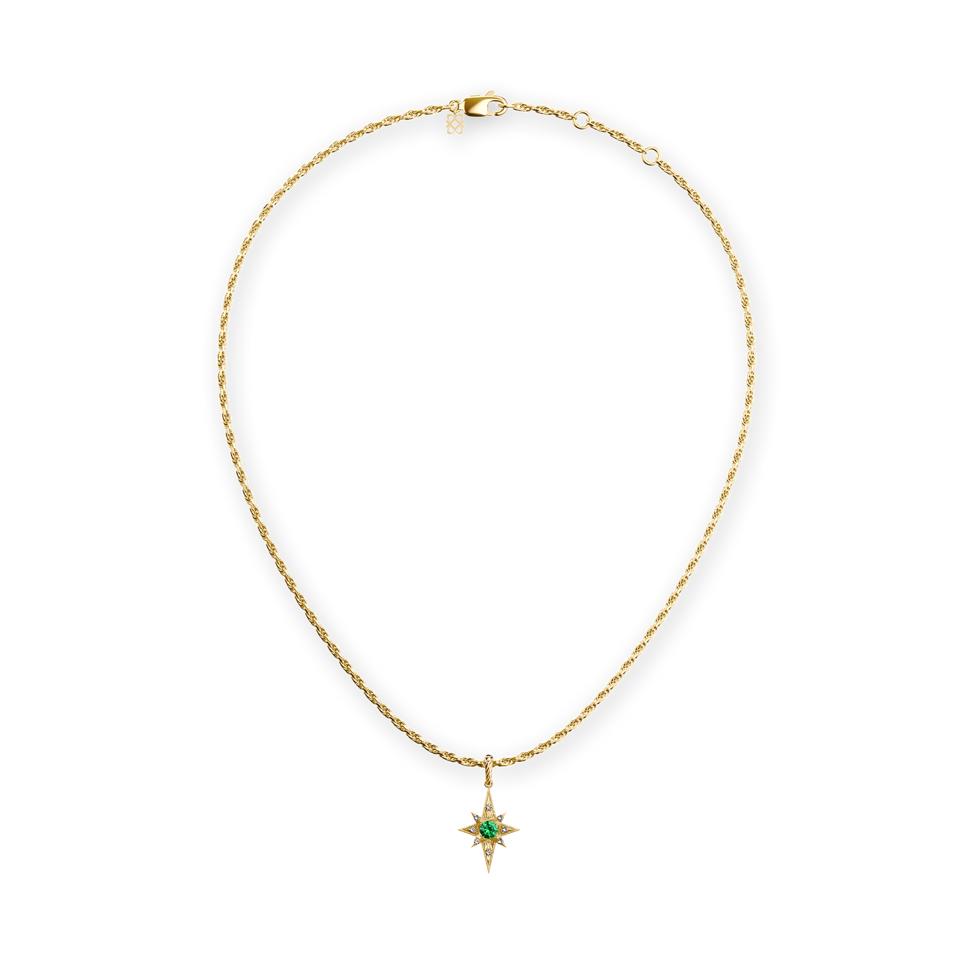 Collar "The Bonbon" Estrella, Diamante Blanco