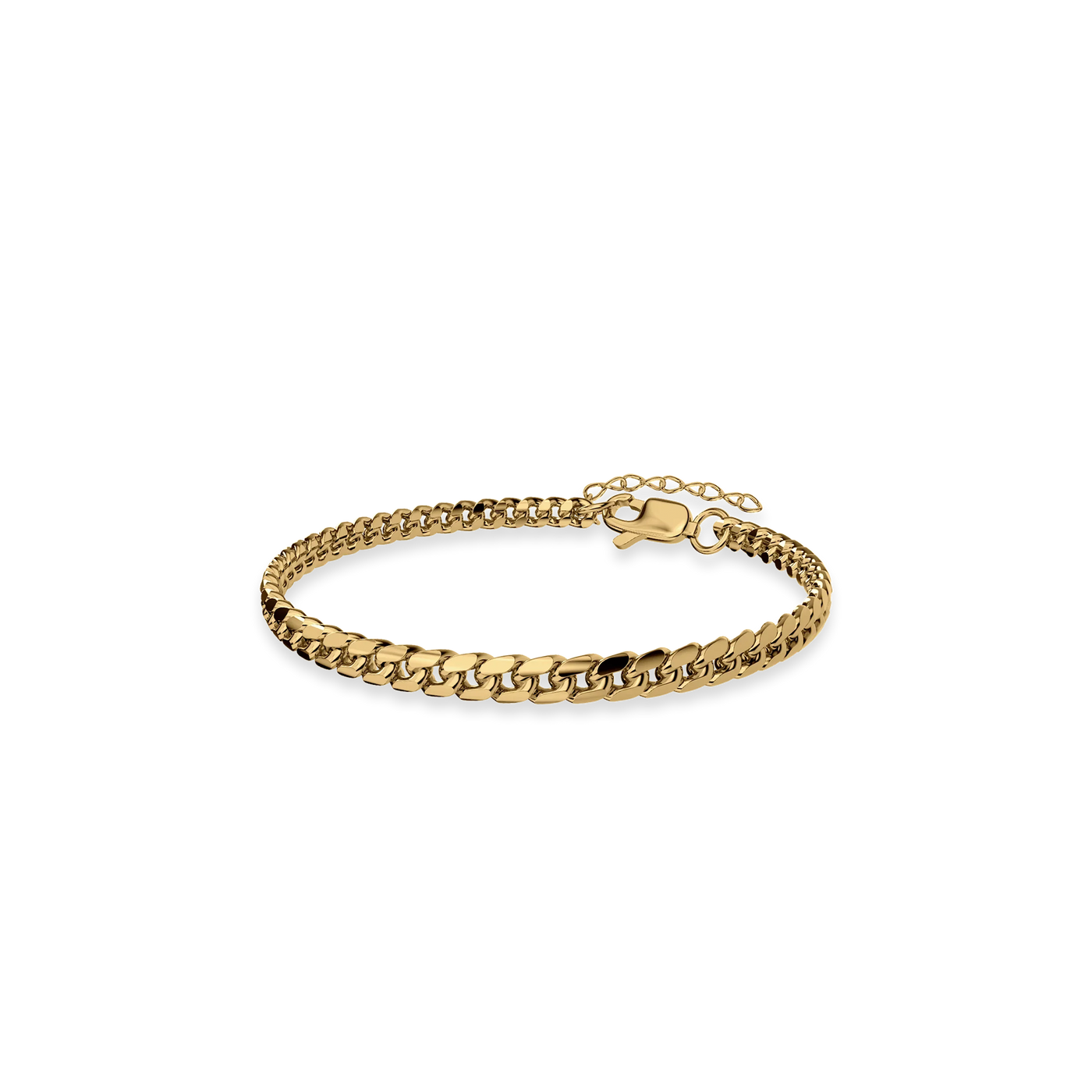 Classic Cuban Bracelet - PASCAL#color_18k-yellow-gold-plated