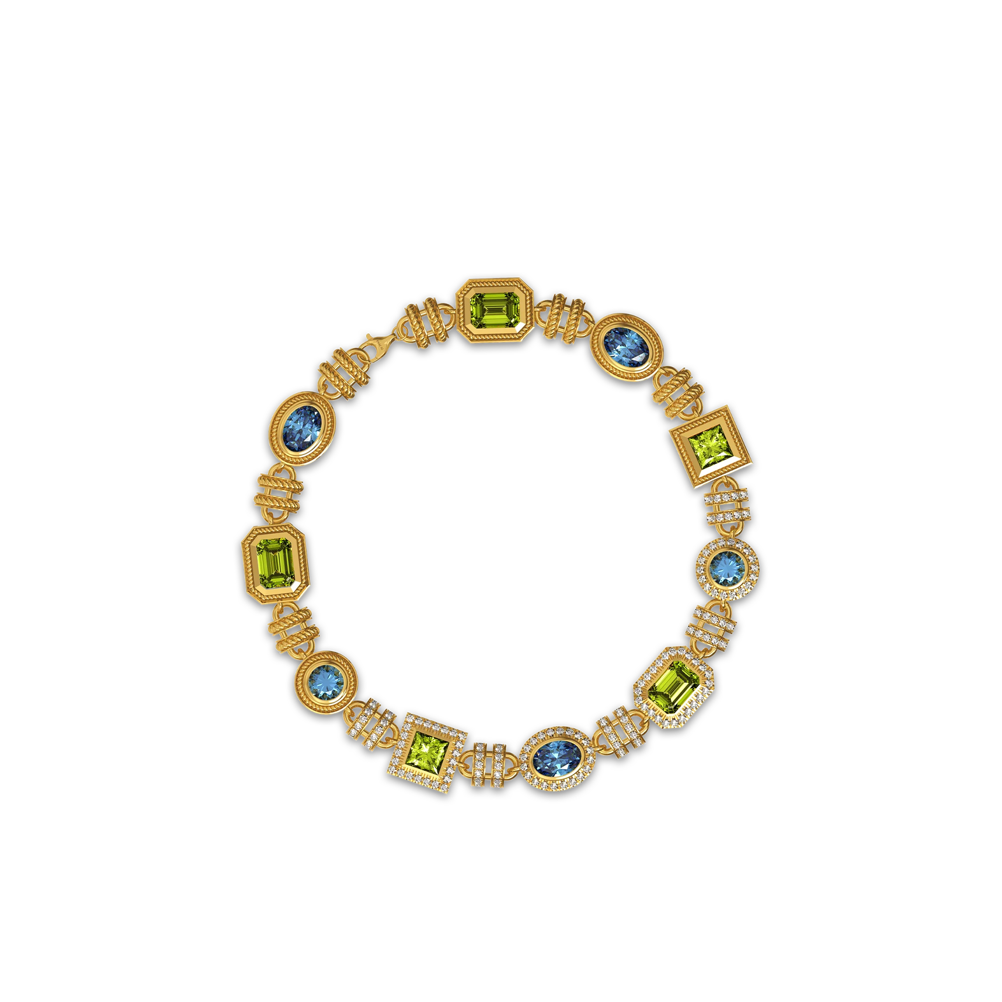 Sierra Leone Bracelect, White Diamond Pavé - PASCAL