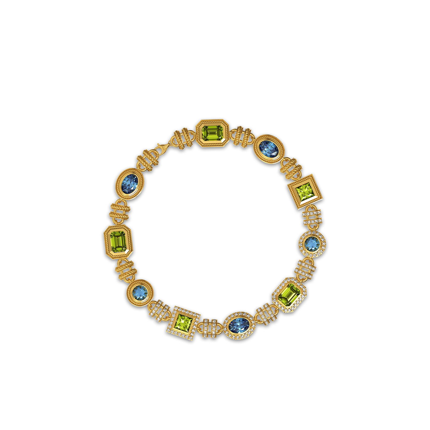 Sierra Leone Bracelect, White Diamond Pavé - PASCAL