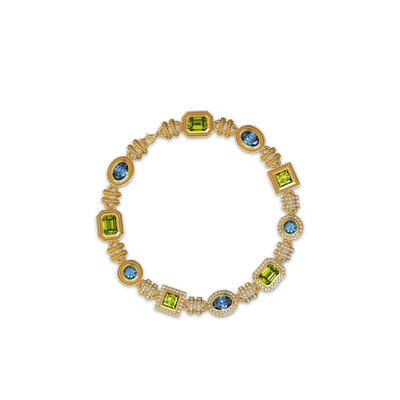 Sierra Leone Bracelect, White Diamond Pavé - PASCAL