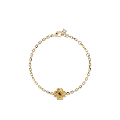 Lucky Clover Birthstone Bracelet - PASCAL#color_18k-yellow-gold-vermeil