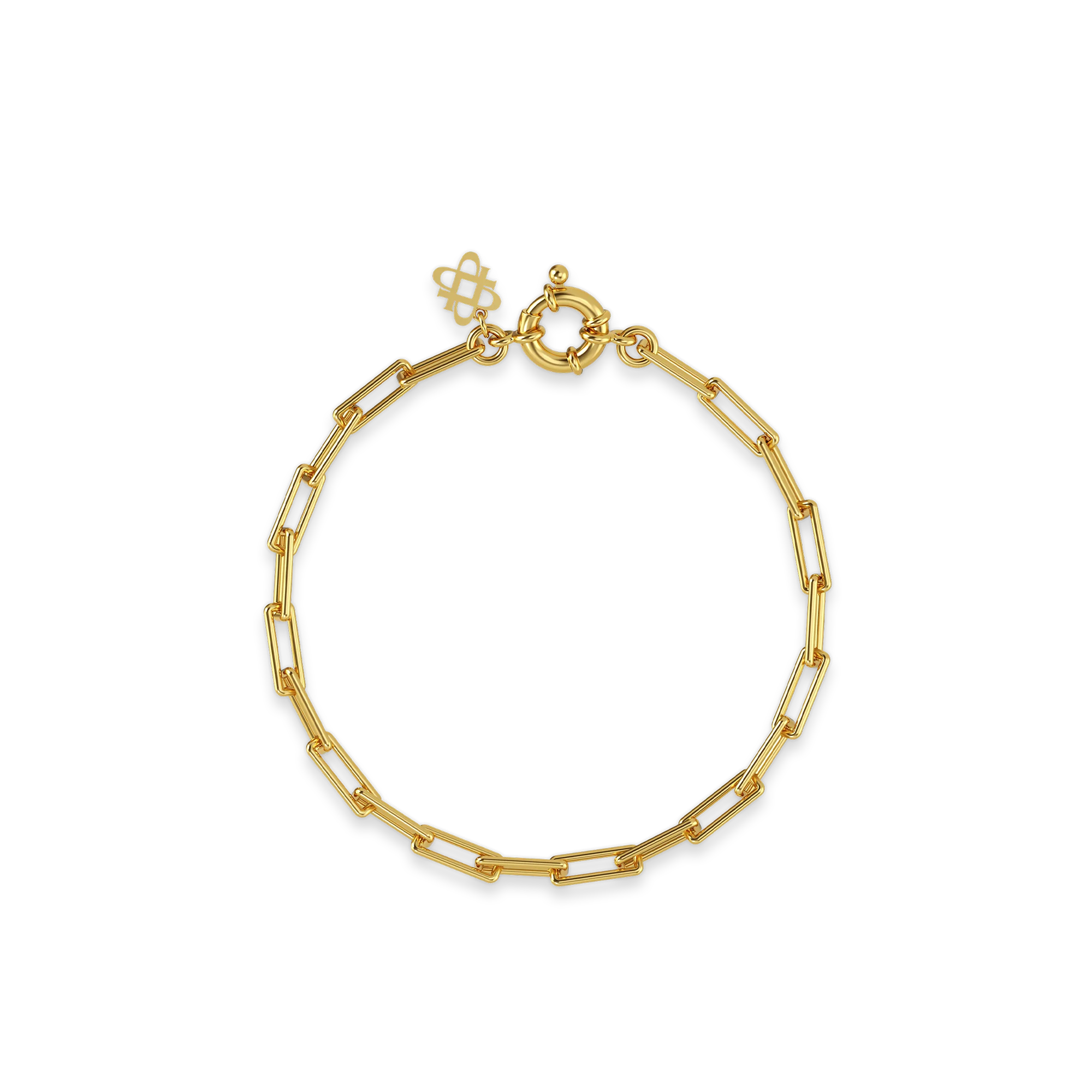 Paperclip Bracelet - PASCAL#color_18k-yellow-gold-vermeil