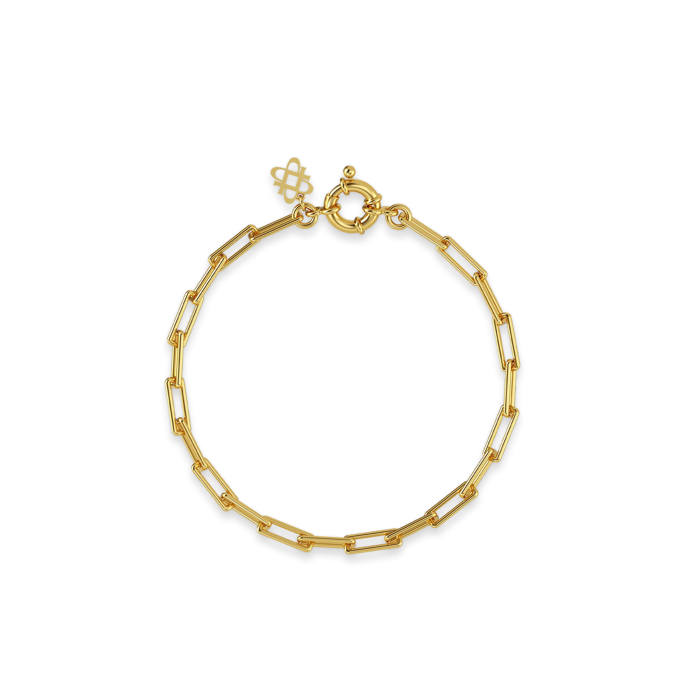 Paperclip Bracelet - PASCAL#color_18k-yellow-gold-vermeil