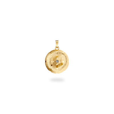The Basketball Leaking Ball Pendant, White Diamond - PASCAL