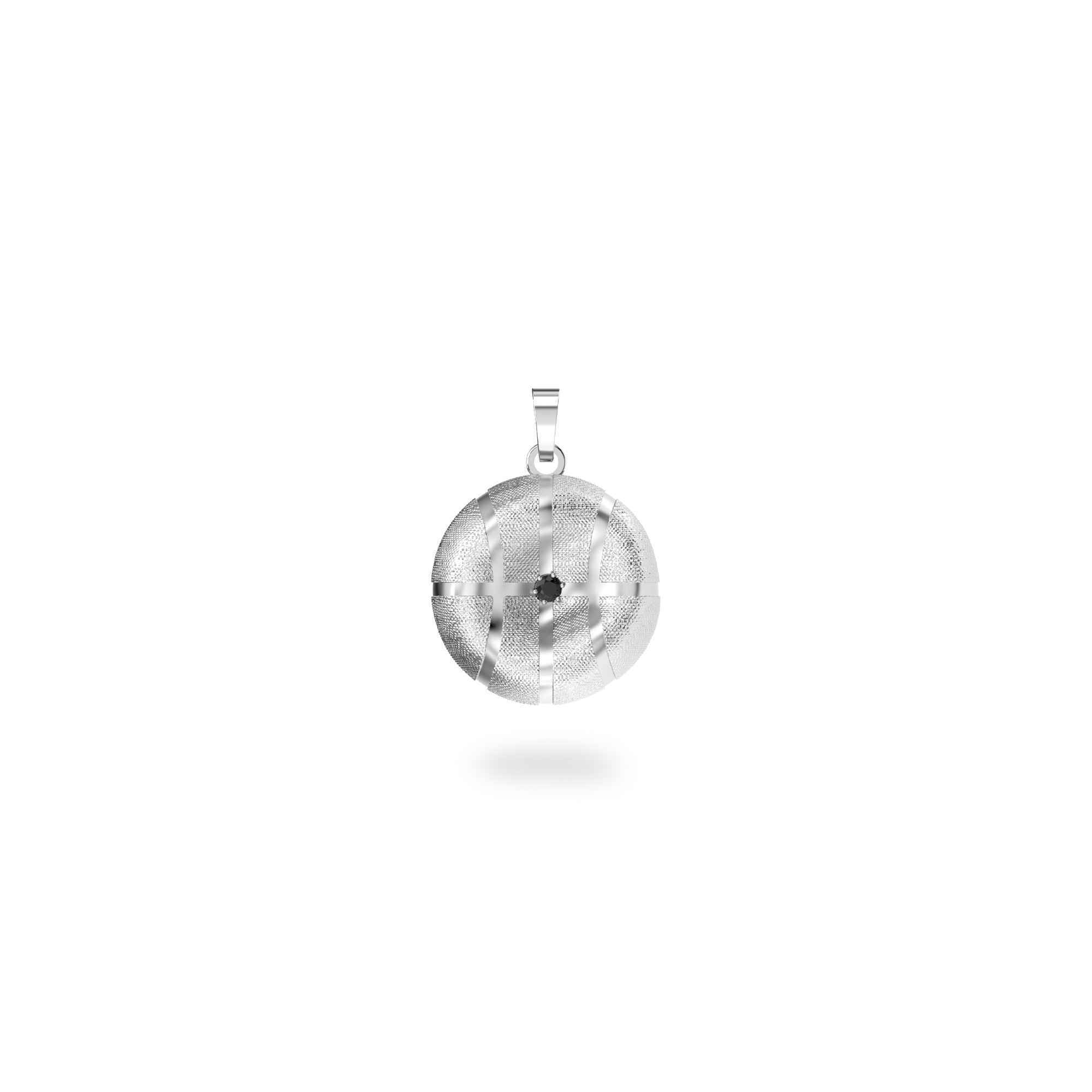 The Basketball Leaking Ball Pendant, Black Diamond - PASCAL