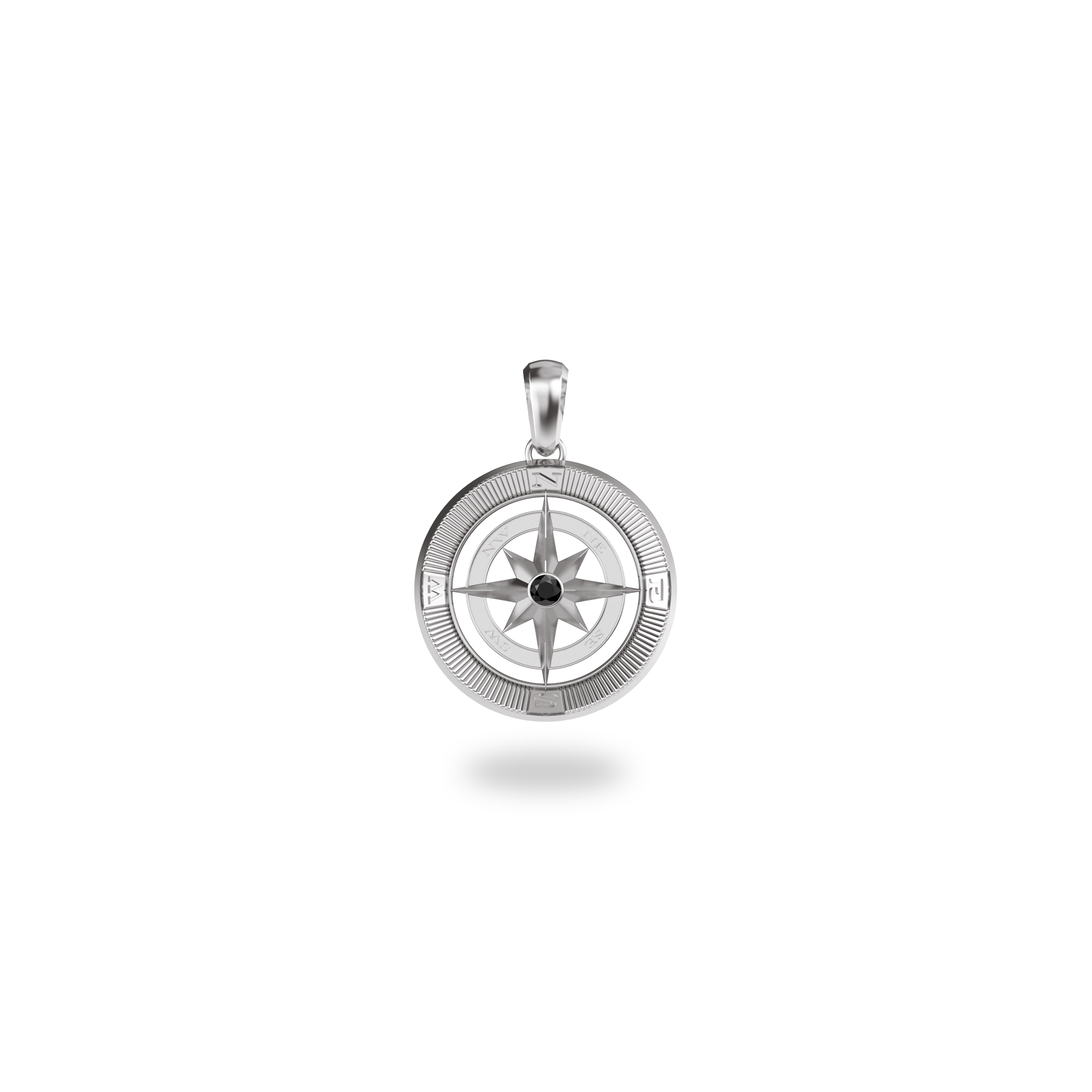 Compass Pendant, Black Diamond - PASCAL