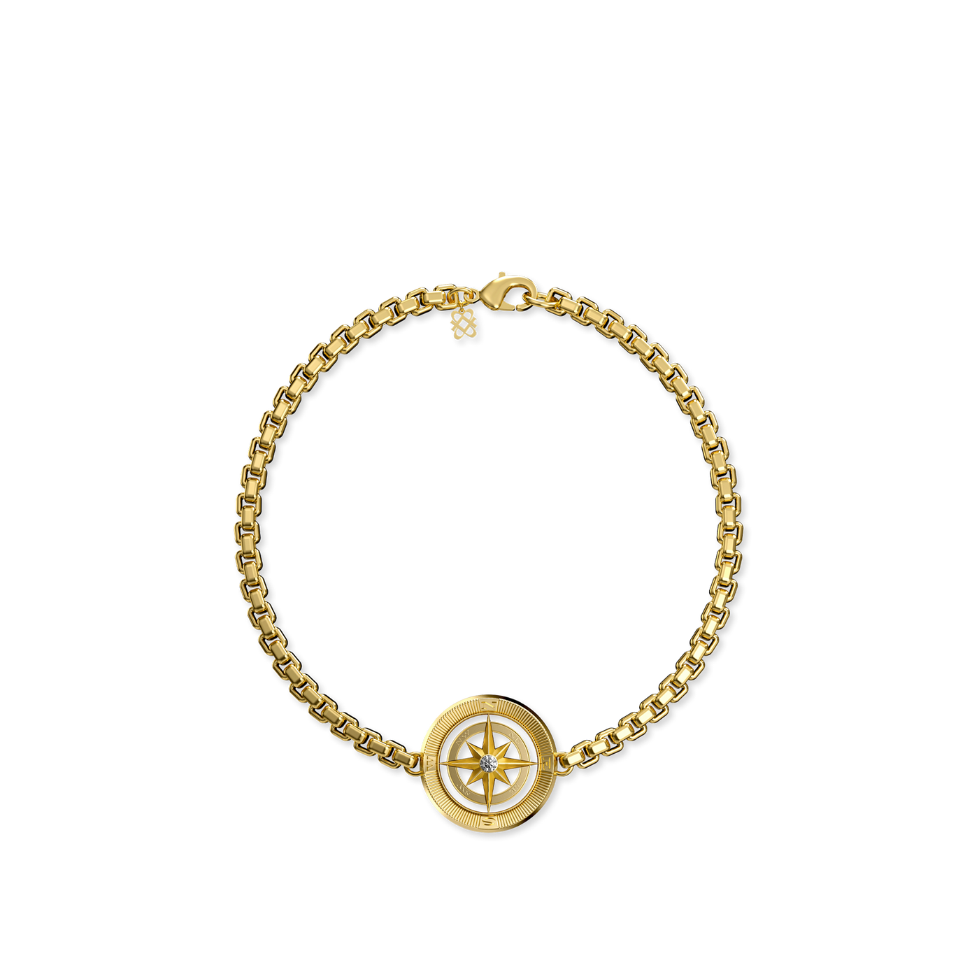 Compass Bracelet, White Diamond - PASCAL