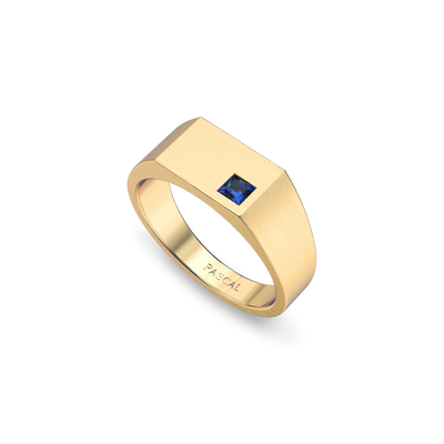 Geo Gemstone Signet Ring