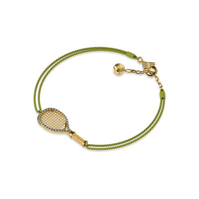 Pulsera de cuerda para raqueta de tenis, halo de diamante blanco