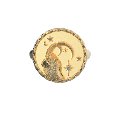 Capricorn Signet Ring