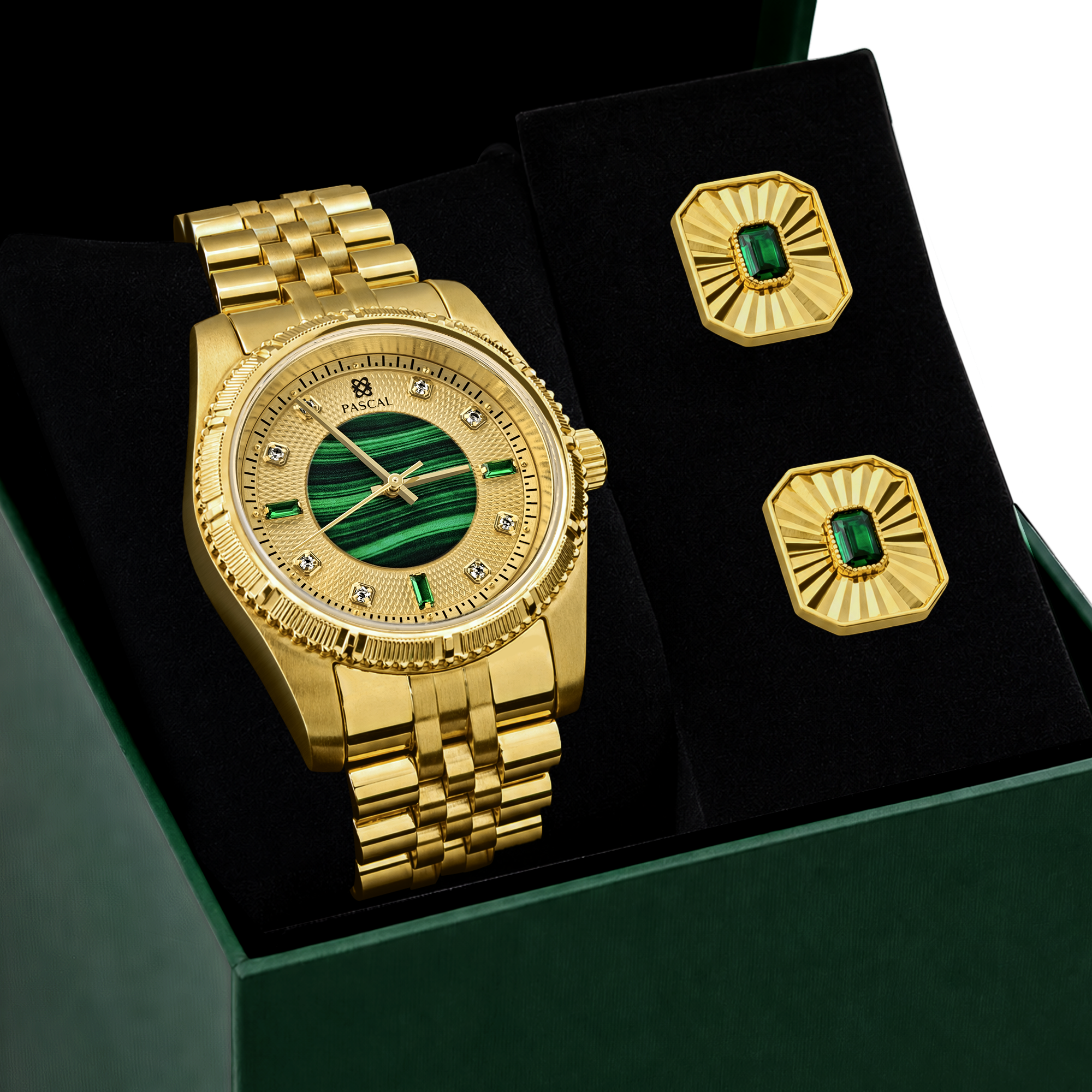 Timeless Classic Diamond Watch Gift Set in Aventine -PASCAL#color_aventine