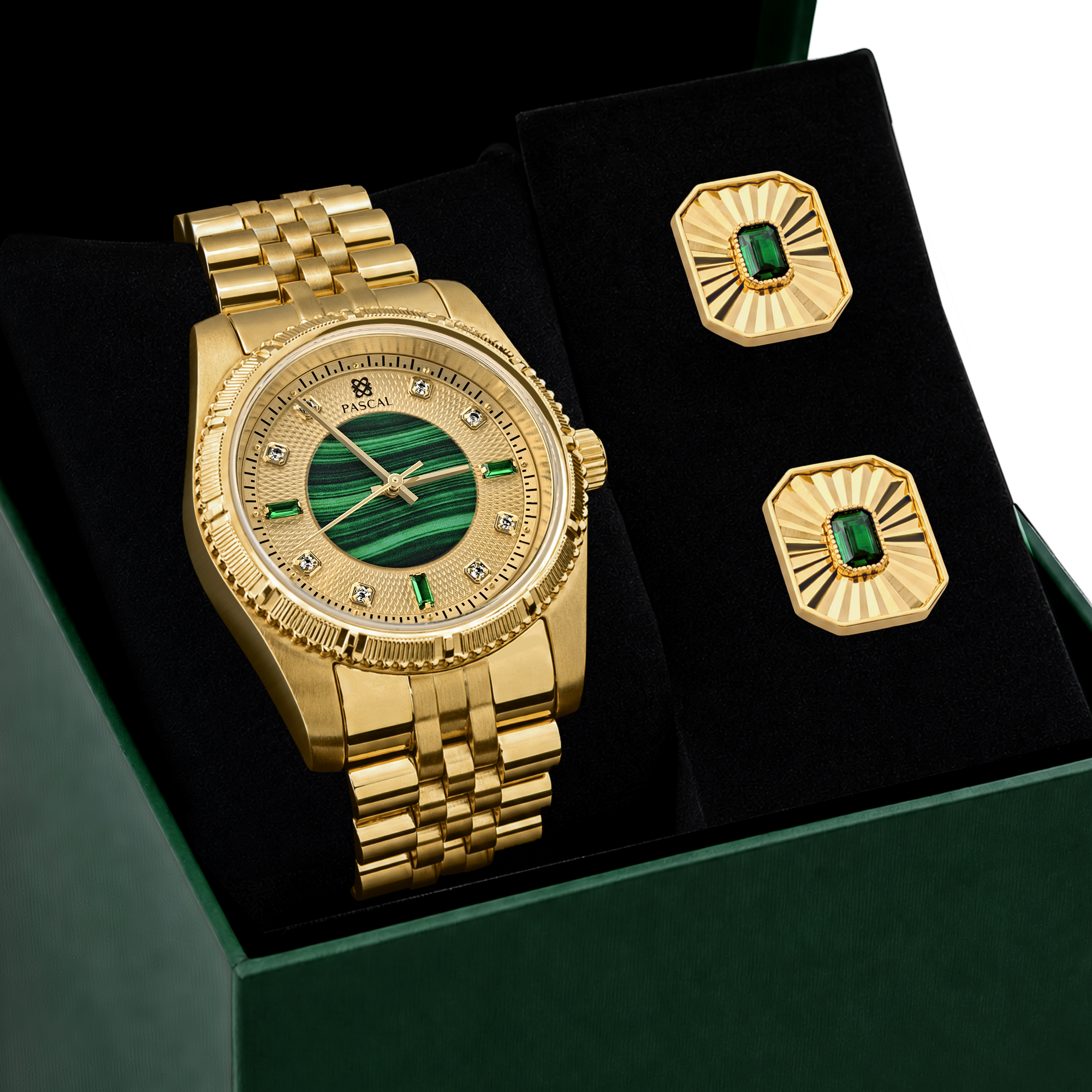 Timeless Classic Diamond Watch Gift Set in Aventine -PASCAL#color_aventine