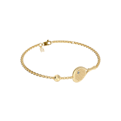 Bracelet Raquette 'The Padel', Diamant Blanc