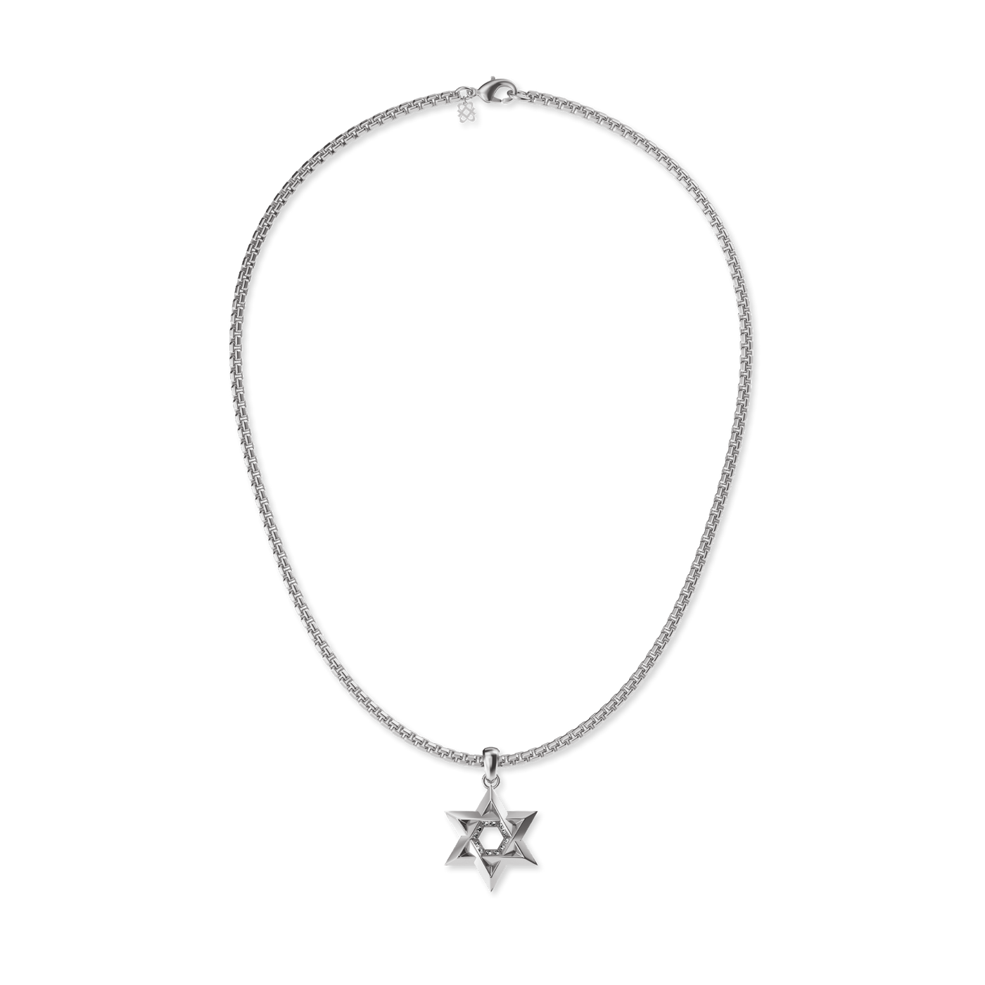 Ciondolo Stella di David, Diamante Bianco