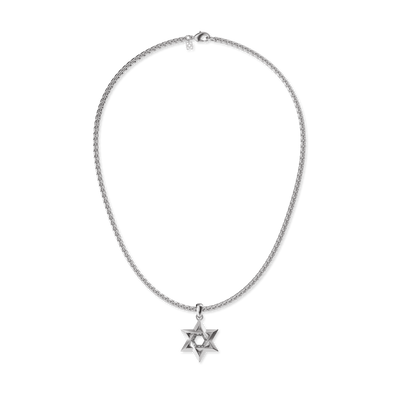 Ciondolo Stella di David, Diamante Bianco