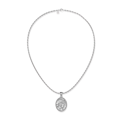 Ciondolo ovale 'Olympus' Athena, diamante bianco