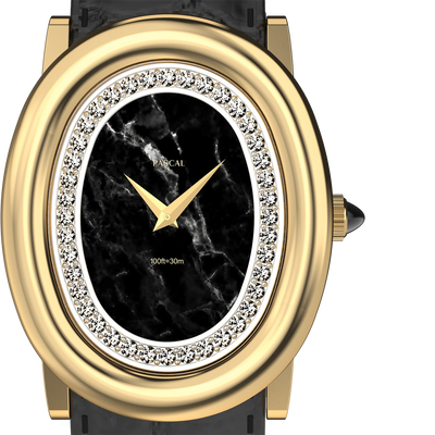 Oval Royale Diamond Watch (24mm x 30mm)