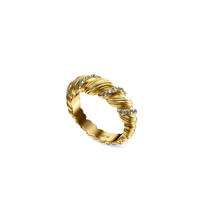 Anillo de Cúpula con Racimo de Uvas