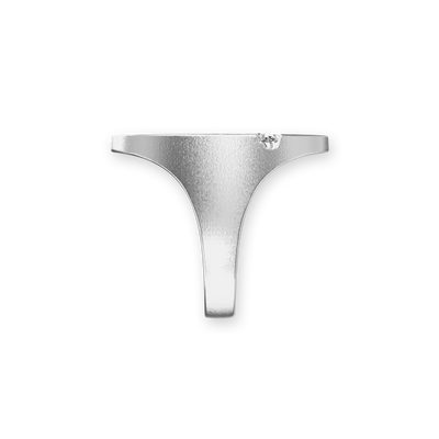 Anello sigillo 'Athena' Olympus, diamante bianco