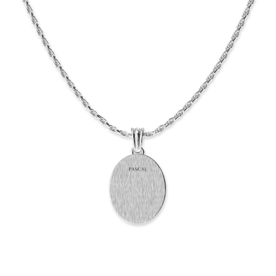 Ciondolo ovale 'Olympus' Athena, diamante bianco