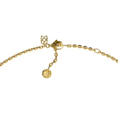 'The Golf' Club Necklace, Green Diamond